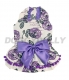 Purple flower dog dress