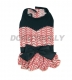 Robe élégante rouge avec noeud noir