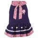 Robe petite écolière bleue/rose