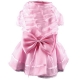 Robe de soire pour chien rose