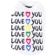 Love you white dog shirt