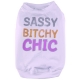 Hundeshirt Sassy weiß