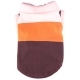 Fleece pullover for dogs, brown-orange-white