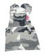 white camouflage overall for girls