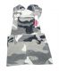 Jupe en jean camou blanc