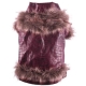 Hundejacke Croco rot