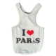 Tanktop  I love Paris wei