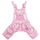 Lederhose für Hunde rosé