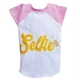 Shirt pour chien Selfie blanc-rose