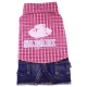 Safari plaid girl red