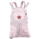 Doggydolly Hunde-Latzrock Streifenjeans Stern