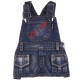 Robe en jean bleu foncé