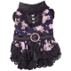 Doggydolly Hunde-Abendkleid Rose schwarz